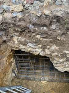 Ferraillage semelle et voile de fondation en reprise en sous-oeuvre (RSO)