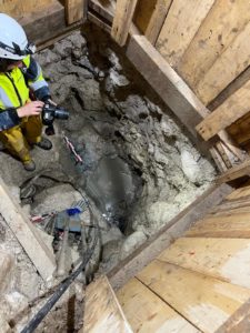 Relevé de fondation avec reportage photographique