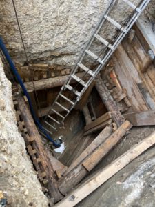 Travaux de fouilles blindées sous pompage