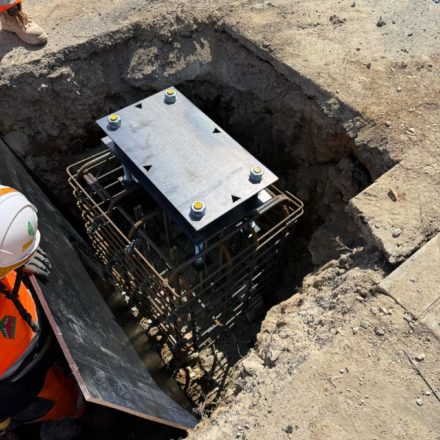 Coffrage de massif de fondation