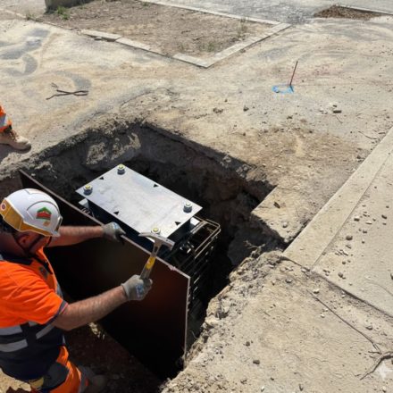 Coffrage de massif de fondation
