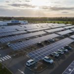 Parking Les préales à RENNES (35) - Massifs pour ombrières