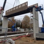 Génie civil d'une passerelle de gare — Gare d'Us (95)