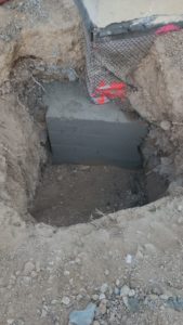 BATI-IDF massif de liaisonnement en béton armé bétonné en pied de façade — reprise en sous-œuvre d'une villa, Marseille
