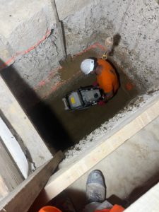 Remblaiement de la fouille avec compactage des terres