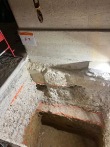 Fouille : reconnaissance des fondations