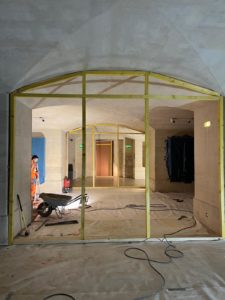 Montage de la cloison séparatrice en bois