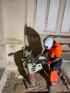Compactage pendant remblaiement