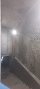 BATI-IDF angle de paroi moulée de l'OA P12 traité en finitions — Ligne 15, Boulogne-Billancourt (92).