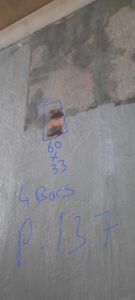 BATI-IDF repérage des défauts de parement sur un panneau de paroi moulée avant traitement et reconstitution au mortier — Mitry-Mory (77).