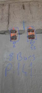 BATI-IDF traitement des aciers apparents et repiquage des joints sur panneau de paroi moulée — CDG Express, Mitry-Mory (77).
