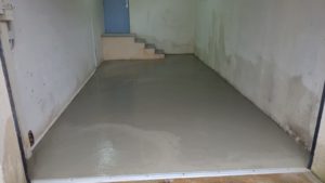 BATI-IDF dallage du garage bétonné après reprise en sous-œuvre et approfondissement des fondations — Saint-Fargeau-Ponthierry (77).