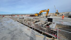 BATI-IDF ferraillage des murettes-guides pour paroi moulée — chantier EPR2, Penly (76).