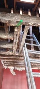 BATI-IDF structure (maçonnerie et béton) mise à nu après dépose complète — curage rue Bicentenaire, Puteaux (92).